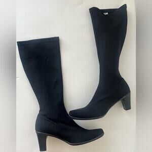 La Canadienne Dali tall pull on waterproof Boots black 11